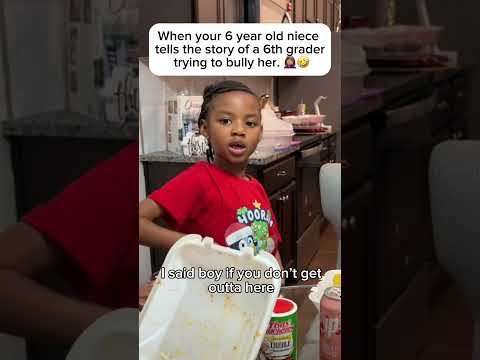 My niece is not gonna let anyone bully her no matter how big they are! #biggirl #storytime