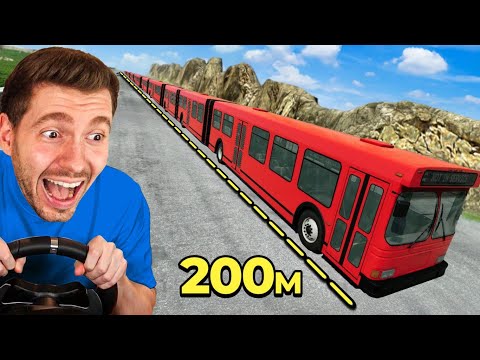 200 METROS DE ÔNIBUS descendo a ladeira do BeamNG Drive!