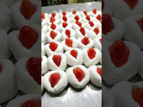 【飲めるふわとろいちご大福🍓】 #いちご大福 #和菓子 #スイーツ