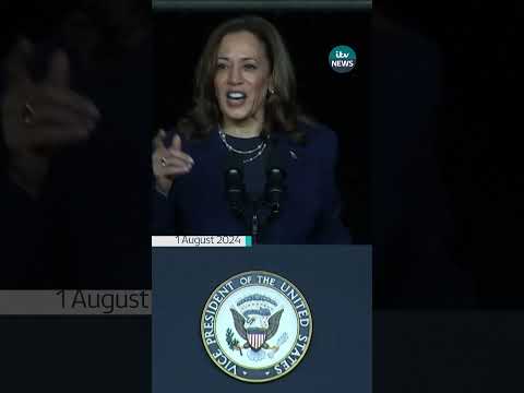 Kamala Harris reacts to Donald Trump‘s race comments #news #itvnews #donaldtrump #kamalaharris