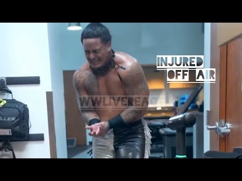 Unseen footage of An Injured Zilla Fatu in pain backstage off air after WWE NXT