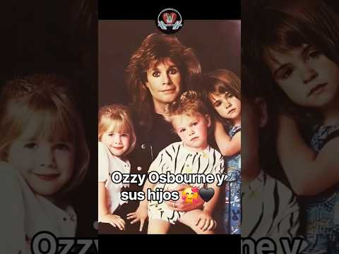 <strong>Ozzy</strong> Osbourne junto a sus hijos con el paso del tiempo 🤘🏻🔥 #rock #ozzyosbourne #family