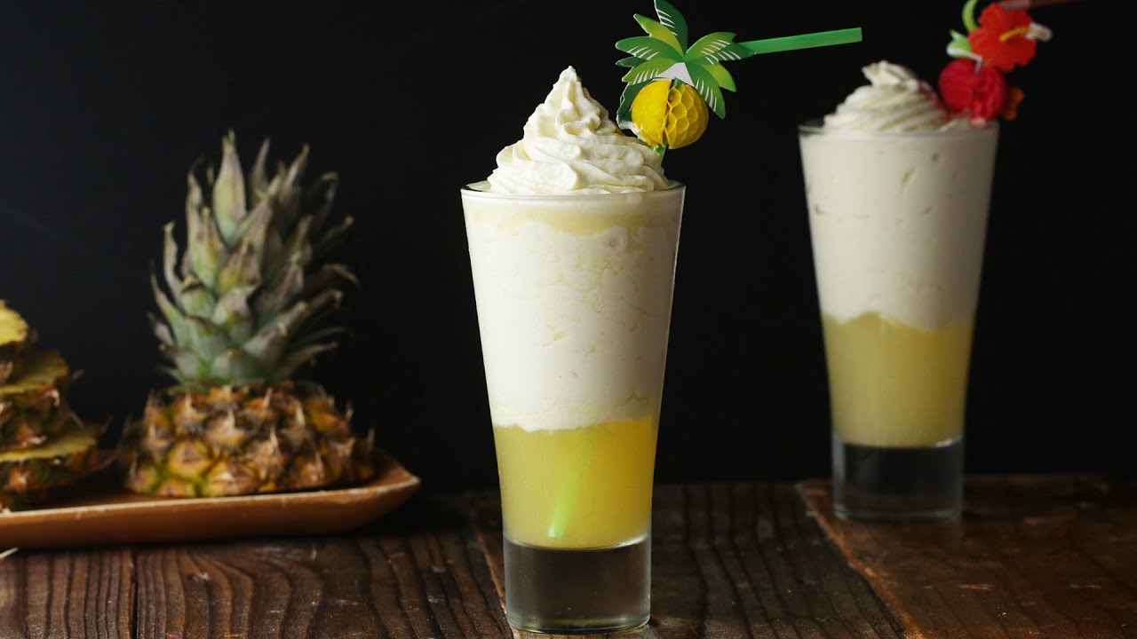 Pineapple Ice Cream Float For A Tropical Staycation