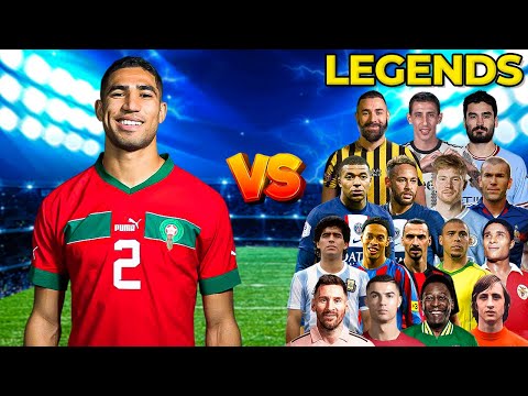 Achraf Hakimi vs Football Legends (Morocco, PSG) 🔥