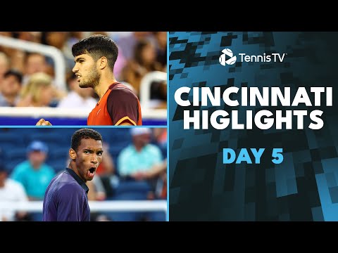 Alcaraz & Monfils Clash; Draper Battles Auger-Aliassime | Cincinnati 2024 Day 5 Highlights