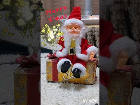 サンタクロースがやってきた！ #クリスマス#プレゼント#サンタクロース#うれしい#かわいい