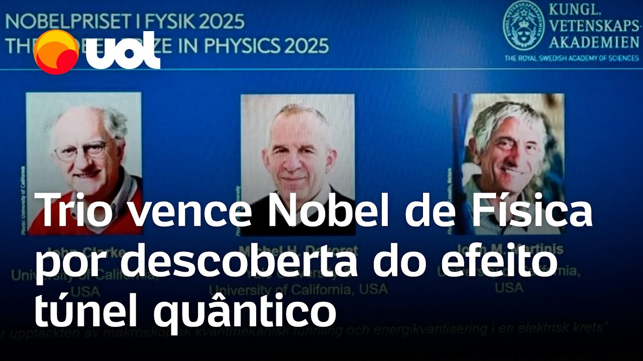 Nobel de Física de 2025 premia trio de pesquisadores pela descoberta do efeito túnel quântico