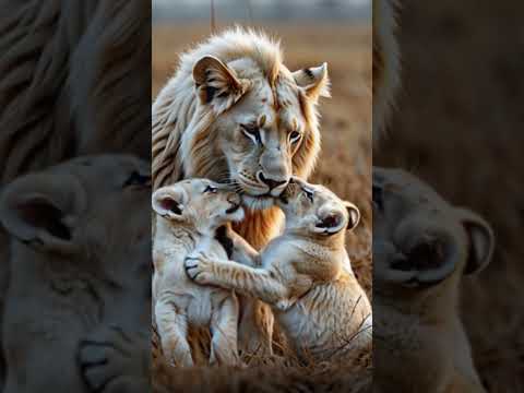Even in the wildest conditions... Love still finds a way  | A touching moment for a lion family