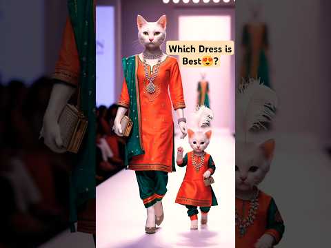 Cat and Kitten Walk With New Look😻🌀 #cat #baby #shorts #trending
