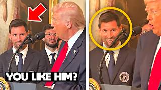 Donald Trump mentioned Cristiano Ronaldo & Lionel Messi PRICELESS Reaction on It 😍❤️