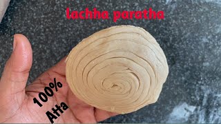 2 ways of lachha paratha - no maida | layered wheat flour paratha | paratha recipe