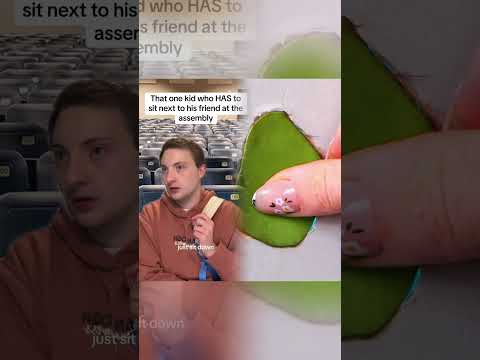 That one kid who HAS to sit with his friend at the assembly #pov #nostalgia #fypツ #middleschool