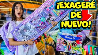 Compré MÁS ÚTILES ESCOLARES (Guerra de Papelerías 2) | Ana Emilia
