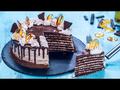 Chocolate Medovik - Chocolate Honey Cake