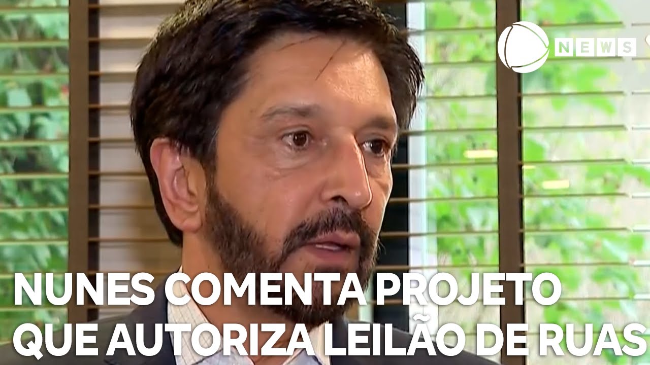 Prefeito de São Paulo Ricardo Nunes comenta projeto que autoriza leilão de ruas