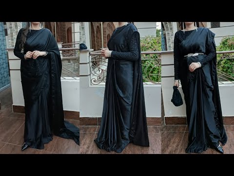 14 Plaits Saree Dress Design Very Easy Cutting and Stitching.