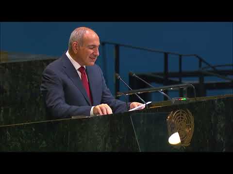 Выступление премьер-министра Армении Никола Пашиняна на 80-й сессии Генассамблеи ООН