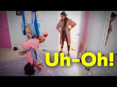 Naiah Sneaks at Bedtime and Gets Caught! Eating Snacks, Playing Roblox and Gymnastics