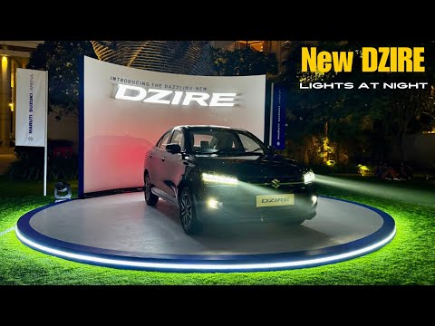 New Maruti Suzuki Dzire 2024 Lighting Setup at Night ❤️ Full LED Setup | Dzire Genuine Accessories