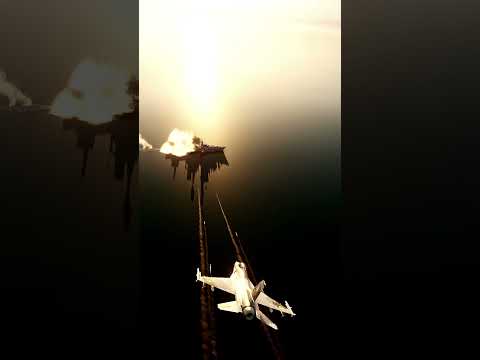 F-16C attacking a warship | DCS