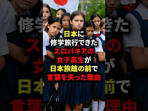 「日本は後進国って聞いたんだけど…？」日本に修学旅行できたスロバキアの女子高生が日本旅館の前で言葉を失った理由