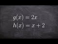 Function Composition and Evaluation
