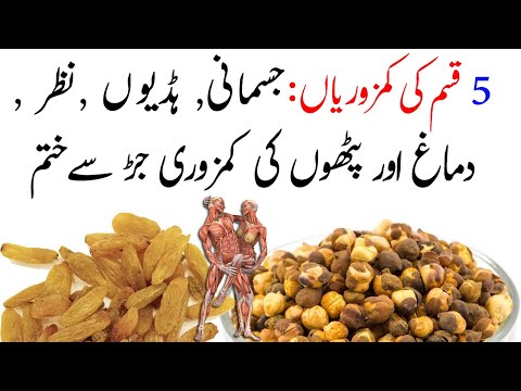 Kishmish aur Bhuna Chana Khane ke Fayde || پانچ قسم کی کمزوریوں کا علاج  || Islam advisor