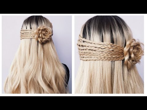 Easy Hairstyle For Wedding Engagement Bridal | Cutesy open hairstyle for birthday girl