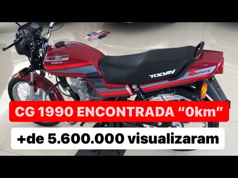 Honda CG Today 1990 ´´0km`` em 2019 Inacreditável VENDIDO