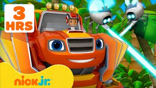 Blaze | ¡3 HORAS de misiones de rescate de robots de Blaze! 🤖 Con AJ y Crusher | Nick Jr. en Español