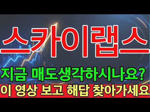 스카이랩스 1주만에 또 <strong>20</strong>%급락! 스카이랩스 급락 이유 <strong>분석</strong> 대공개! 아직 끝났다고 보기 어려운 이유는 뭘까? #스카이랩스