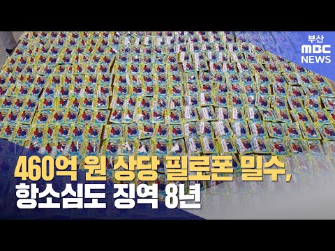 460억 원 상당 필로폰 밀수한 20대..항소심서도 징역 8년 (2024-03-29,금/뉴스투데이/부산MBC)