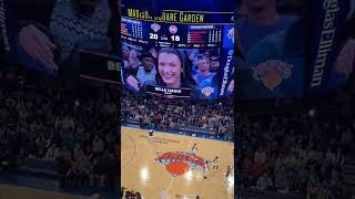 Bella Hadid at the NY Knicks Home #shorts #nba