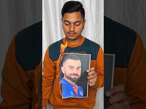 😎🔥 Virat Kohli Sketch 🥰❤️ #shorts #virat Kohli #youtubeshorts #viral #artistvinayjain