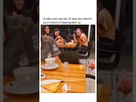 A cara da mãe que tem menino kkkk