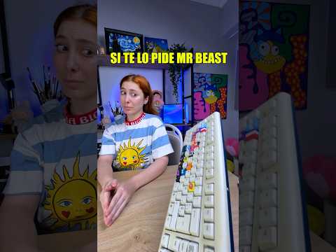 MrBeast me pidió que pinte el TECLADO para #TeamWater