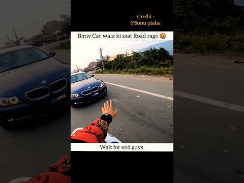 Bmw Car wala ki saat Road rage 🤬 #motovlog #bikeriders #roadrage #bikelover #chapri