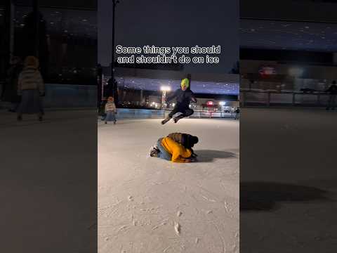 Things you should and shouldn’t do on ice #iceskating #skating #skate #figureskating #hockey