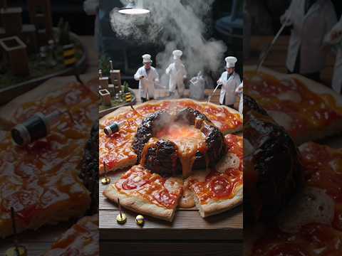 【ミニチュア】ピザ職人#ミニチュア #笑える #可愛い #動画生成 #ピザ