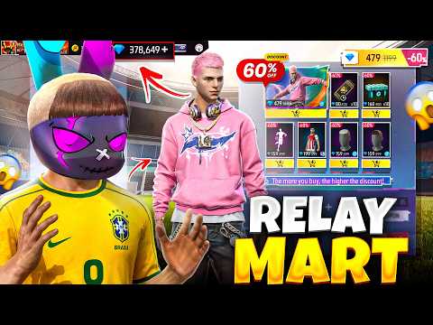 RELAY MART থেকে পেয়ে গেলাম 100% DISCOUNT ? 🤯 NEW BUNDLE ও টাকলা মাথা নিয়ে SOLO VS SQUAD 😍