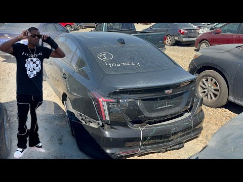 WRECKED CADILLAC CT5 BLACKWING NOW THE CHEAPEST ONE YOU CAN BUY AT THE INSURANCE AUCTION