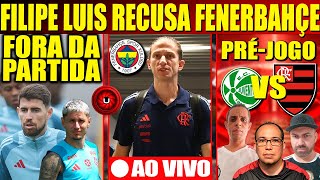 FILIPE LUIS RECUSA FENERBAHÇE, JORGINHO E VARELA FORA DA PARTIDA, PRÉ JOGO: FLAMENGO X JUVENTUDE