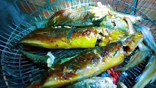 Cooking Cat Fish  - Grilled Cat Fish in Village