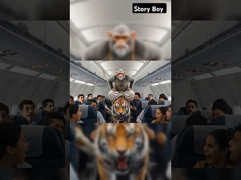 बंदर प्लेन में खीरा बेच रहा है 😳 | #ai | #aishorts | #trending | #funny | #monkey | #cartoon