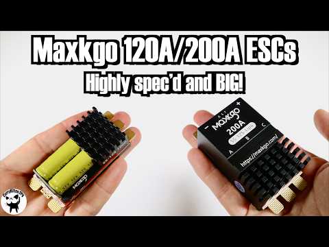 Maxkgo 5-12S 120A/200A AM32 ESCs.  Want more power?