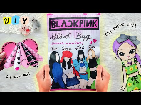 🖤💖DIY Blackpink blind bag tutorial | how to make blind bag tutorial | Foziya art and craft