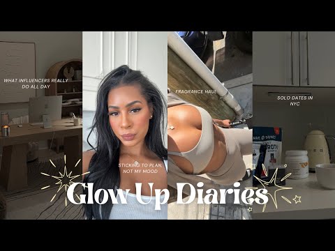 GLOW UP DIARIES | destroying my new laptop, solo dates in NYC, luxury fragrance haul, influencer BTS