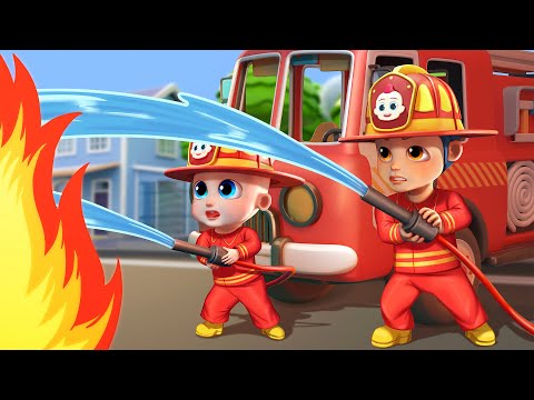 Firefighters Song 🔥🚒 Fire Truck Rescue Team | Funny Bunny - Kids Songs & Nursery Rhymes Compilation