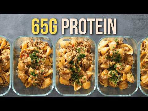 65g Protein Cheesesteak Pasta (Meal Prep That Works)