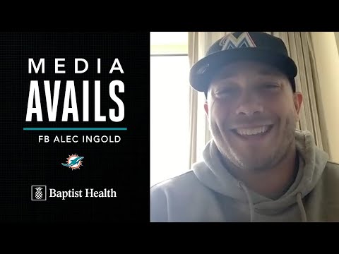 FULLBACK ALEC INGOLD MEETS WITH THE MEDIA | MIAMI DOLPHINS video clip